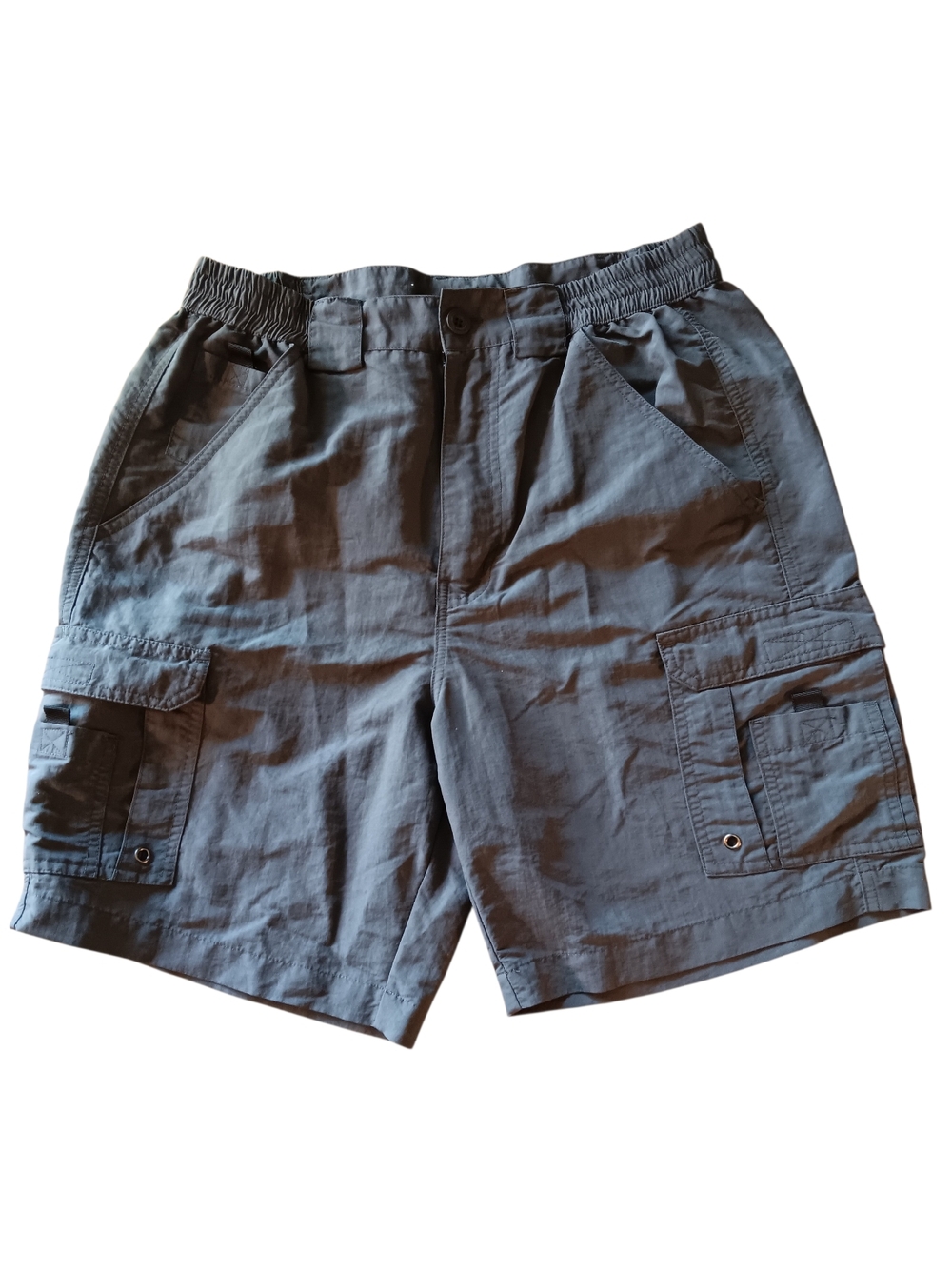 Men's Cargo Shorts in Gray - Utility Pocket Design